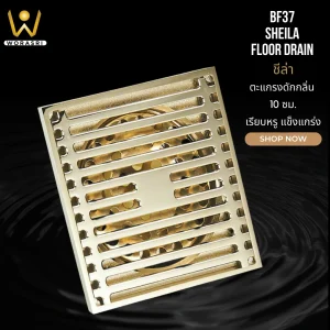 BF37 Floor Drain Sus304 brushed gold